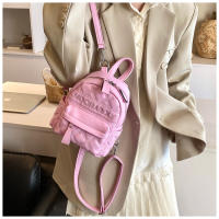 Bolso pequeño bordado acolchado, nuevo estilo, mochila de verano para mujer, Mini bolso escolar, mochila de viaje informal - details 20