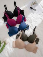5 sujetadores con tirantes desmontables sin costuras, con aros, cómodos y con realce, lencería y ropa interior para mujer - details 4