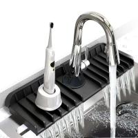 Fregadero de retención de drenaje, grifo antipulverización y de silicona, almohadilla absorbente de agua a prueba de salpicaduras, accesorios de baño y cocina - details 3