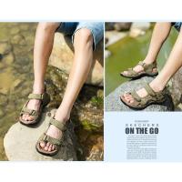 Nueva moda, zapatos de ocio de verano para hombre, sandalias de playa, sandalias de cuero genuino de alta calidad, sandalias suaves de talla grande para hombre, talla 38-48 - details 14