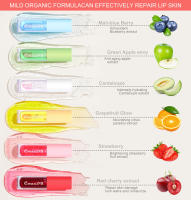 Aceite labial que cambia de color con sabor a fruta de 6 colores - details 1