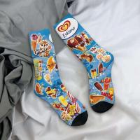 Calcetines de verano para hombre y mujer, antideslizantes, informales, con estampado de helado, la mejor idea de regalo - details 19