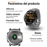 Reloj Deportivo para Hombres NORTH EDGE LAKER con Monitor de Ritmo Cardíaco Pasos Calorías Llamada Notificación 50m Impermeable Tecnología Inalámbrica - details 9