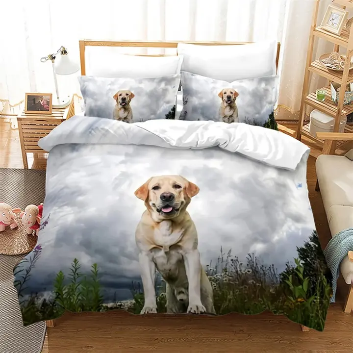 Juego de Fundas de Duvet de Perro 3D Cobertura Completa de Cama con Diseño de Matemáticas - 1