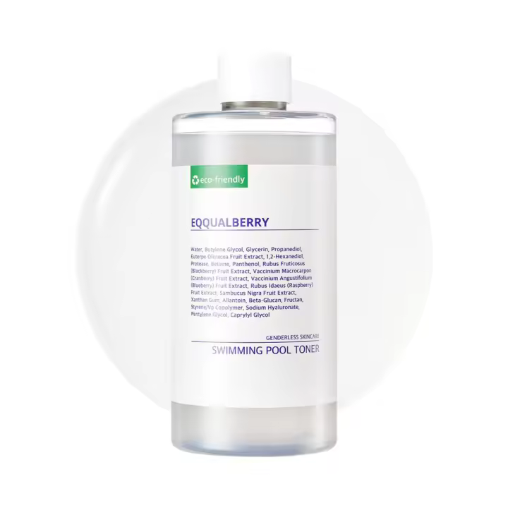 EQQUALBERRY Swimming Pool - Enzima natural exfoliante suave que aumenta la hidratación con ácido hialurónico Tónico diario para pieles sensibles - 1