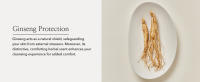 Ginseng acts as a natural shield, safeguarding your skin from external stressors
