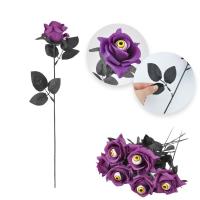 10 Uds. De globo ocular divertido de Halloween, globo ocular de simulación aterrador, decoración de fiesta de flores falsas, accesorios de fotografía de flores rosas artificiales - details 10