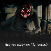 Máscara Multicolor Luminosa LED Terror Fiestas, Fantasma Discoteca Recargable para Festivales Musicales/Bares - details 5