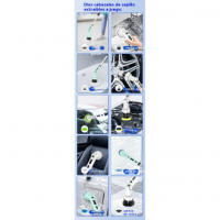 Cepillo Eléctrico Multifuncional para Limpieza Doméstica Automático, Inalámbrico, Giratorio para Baño y Azulejos - details 8