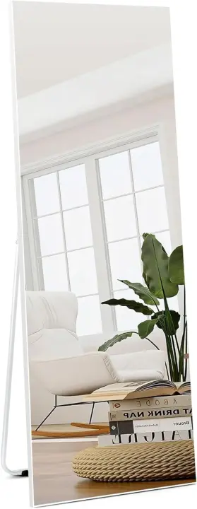 Espejo de Pie de Cuerpo Completo 140x51 cm Espejo de Pared de Cristal de Alta Definición - 1