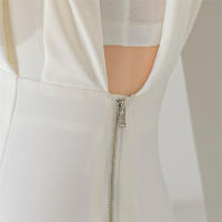 BGTEEVER-vestido ajustado sin mangas para mujer, prenda con abertura lateral, cuello redondo, cintura ajustada, ceñido a la cadera, Verano - details 22