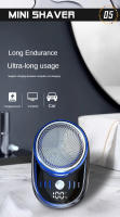 Mini Afeitadora eléctrica de viaje para hombre, maquinilla de afeitar portátil de bolsillo, recargable, inalámbrica, para Barba y cara - details 10