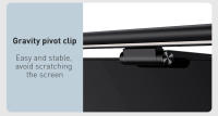 Baseus-Lámpara Led de escritorio para lectura, luz colgante de pantalla asimétrica USB, color negro, para ordenador - details 25