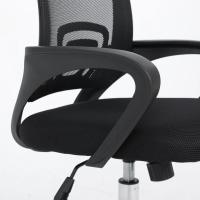 Ergonómica con Ruedas de Nylon con Malla Transpirable en Color Negro |   Modelo Aitana - 96 x 48 x 59 cm - details 5