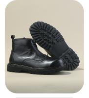 Botas de hombre de alta gama de cuero Botas Chelsea Zapatos altos de piel de vaca de capa superior - details 8
