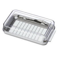 Cuchillo de mantequilla de acero inoxidable, caja de mantequilla de cocina, cuchillo cortado, tapa de alimentos, sello de contenedor, placa de almacenamiento, soporte para queso - details 0