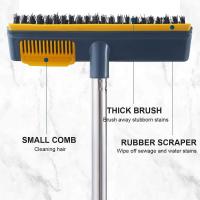 Cepillo de limpieza multifuncional 2 en 1 con mango ecológico para azulejos - details 7