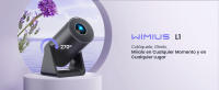 【Corrección trapezoidal automática】Mini proyector portátil con 270° soporte giratorio, Android 11,300 ANSI Wimius L1 proyector, WiFi6 Bluetooth proyector soporte 1080P, videoproyector de enfoque corto para cine en casa - details 0