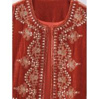 BUNO-Chaleco bordado de terciopelo Vintage para mujer, chaqueta sin mangas con cuello de pico, chalecos elegantes, chalecos de moda para mujer, abrigo 2025 - details 6