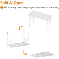 Mesa de Trabajo Plegable Duradera, Espacio Ahorrado, Fácil de Instalar, Diseño Moderno para Oficina y Hogar - details 3