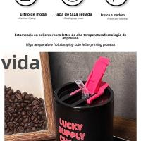 Italia 2025 Novedades Taza de café de doble pared de acero inoxidable 600ml |   Diseño Antigolpes con Ojos Adhesivos + Patrón Lucky |   Incluye Pajita Metálica/Silicona - Regalo Original para Madres, Novias en Cumpleaños/Navidad【Edición Coleccionista】 - details 2
