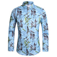 Camisa de Moda de Otoño Impresión Digital Casual Camisa de Negocios de Manga Larga - details 8