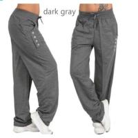 Pantalones Casuales Sueltos Para Mujer  Negro Gris Pantalones Mujer Pantalon Femme Jogger Talla Grande Leggings Estilo Inglés Otoño/Invierno - details 4