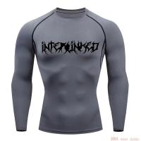 Camiseta de verano para hombre, camisa comprimida de manga corta, negra, deportiva, de secado rápido, para gimnasio y Fitness - details 13