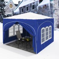 Gazebo plegable de 3x3m, con 4 paredes laterales, tienda de campaña de fiesta regulable en altura - Azul - details 1