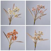 Rama de narciso Artificial de tacto Real, flor de narciso de seda elegante de lujo, flor falsa hecha a mano, decoración de jardín al aire libre - details 11