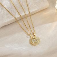 Conjunto magnético de sol y luna, collar de 2 piezas con luz de sol y luna, anillo de regalo, collar de sol dorado, collar de luna plateado, joyería a juego para pareja, regalo de joyería cósmica para ella, regalo moderno para el me - details 2