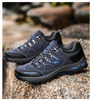 Zapatos de senderismo para hombre, botas de montaña al aire libre, zapatillas de suela gruesa, zapatos de Trekking con cordones a la moda - details 15
