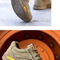 Zapatos de seguridad para hombre, zapatillas de trabajo aisladas a prueba de pinchazos de 6KV, zapatos protectores antigolpes con punta de acero para hombre, zapatillas de deporte de verano - details 18