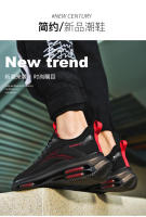 Zapatos deportivos de malla transpirable, ligeros y delgados para hombre, de marca moderna, para correr, con amortiguación de aire, para jóvenes. - details 2