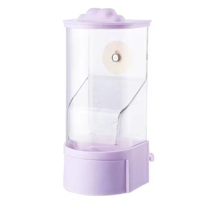 Comedero automático para loros, caja de comida de separación de cáscara de arroz para pájaros colgante de gran capacidad, dispensador de comida para pájaros práctico y duradero para exteriores - 1