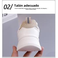 Zapatillas de cuero, nuevas zapatillas ligeras para correr, zapatos blancos de suela blanda - details 6