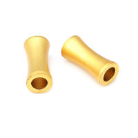 Cuentas de Pulsera de Brasso Dorado Mate Forma de Cilindro Ideal para Hacer Joyería DIY - details 24