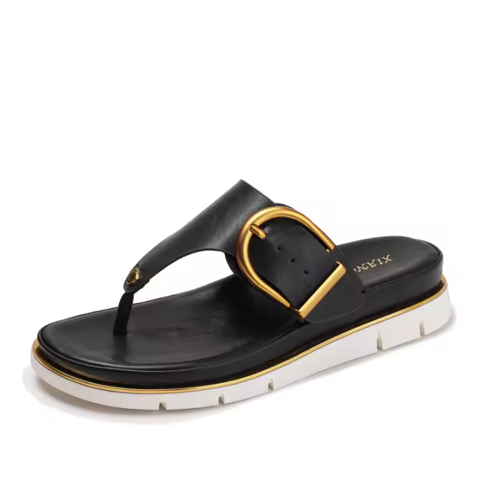 Sandalias de Playa para Mujer GIOIO Zapatos de Cuero Antideslizantes de Moda de Verano - 1