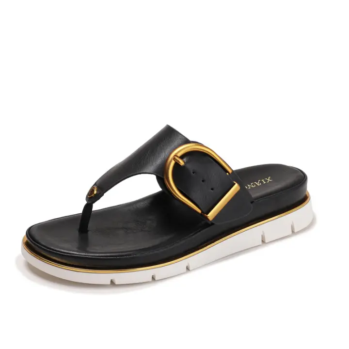 Sandalias de Playa para Mujer GIOIO Zapatos de Cuero Antideslizantes de Moda de Verano - 1