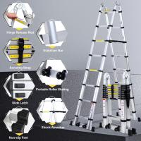 Escalera Telescópica de Aluminio de 5m Portátil, Desmontable, Antideslizante, Extensible, Multiusos, Carga de 150kg Mejoras del Hogar y Herramientas - details 3