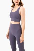 Top de Yoga Transpirable ZHUMU GYM Top de Deportiva de Verano con Espalda Cruzada para Mujeres - details 6
