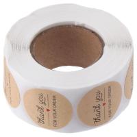 Rollo de pegatinas autoadhesivas para regalo, rollo de pegatinas de 1 pulgada, 500 piezas, gracias por tu pedido - details 0