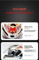Casco integral moto mujer aire libre modular hombre MX Carreras de Locomotora - details 14
