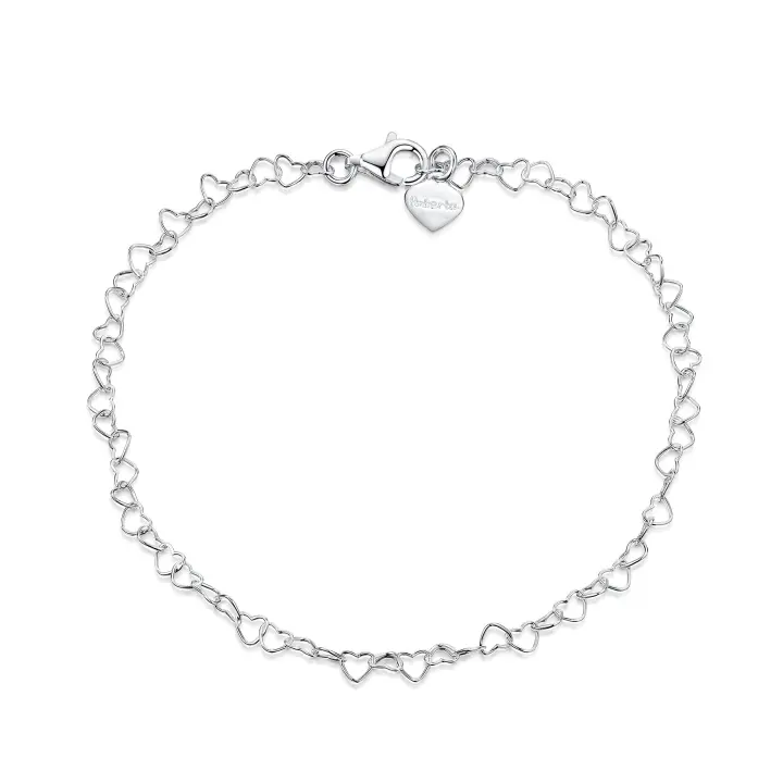 Pulsera de Corazones para Mujer en Plata de Ley 925 - 1