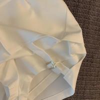 Falda corta de verano para mujer estilo irregular con lazo pantalones de mezclilla de moda - details 29