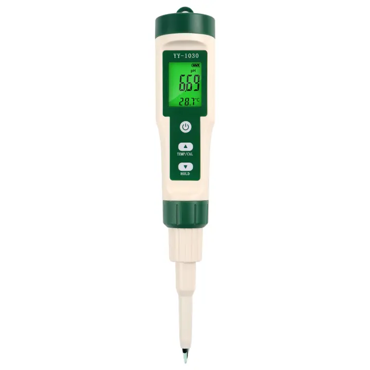 Medidor de PH de alimentos Digital LCD, medidor de masa de alimentos, Sensor de alta precisión, probador de acidez de temperatura para tierra, cosméticos, alimentos, queso, carne, fruta - 1