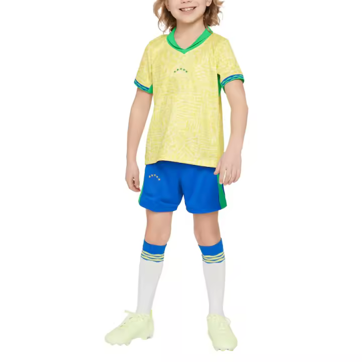 Kit de camiseta de fútbol para niños - Poly-Spandex transpirable, secado rápido - Perfecta para entrenamientos de fútbol y regalos - 1