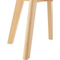 2 Asientos Infantiles Respaldo Ergonómico Habitación Infantil Plástico Haa Polipiel 56 x 38 x 33 cm - Blanco - details 5