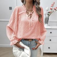 Camisa de manga larga para mujer, tops elegantes, moda de otoño - details 1