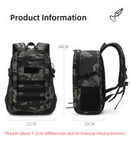 Mochila táctica impermeable para acampar al aire libre, mochila Molle para senderismo, Trekking, escalada, montañismo, bolsa de viaje deportiva - details 0